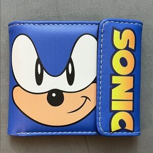 Sega Sonic the Hedgehog brand new video game snap wallet